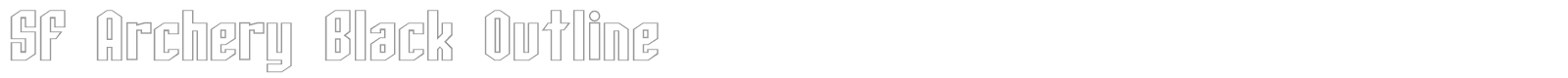 SF Archery Black font preview